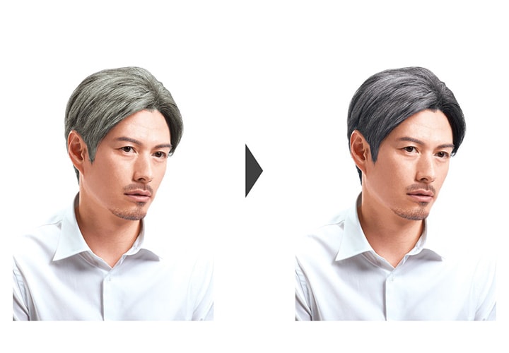 メンズビゲングレーヘア仕上がりイメージ