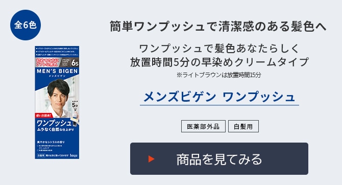 メンズビゲン ワンプッシュ