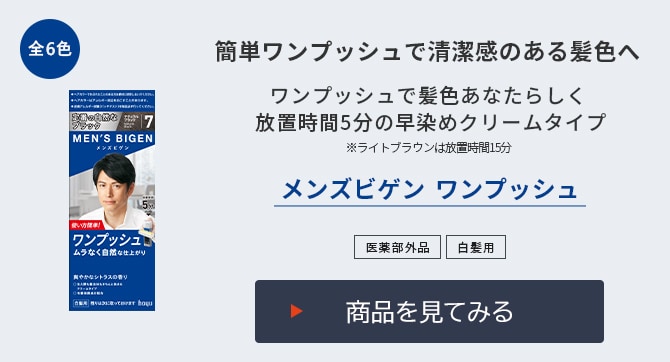 メンズビゲン ワンプッシュ